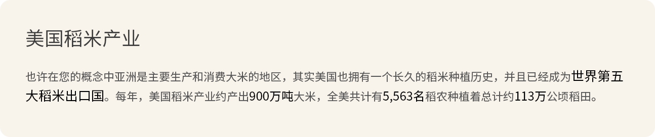 美国稻米产业